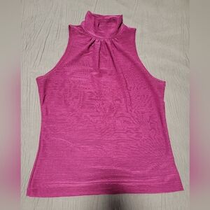 KC Stevens Women's Sleeveless Magenta Top